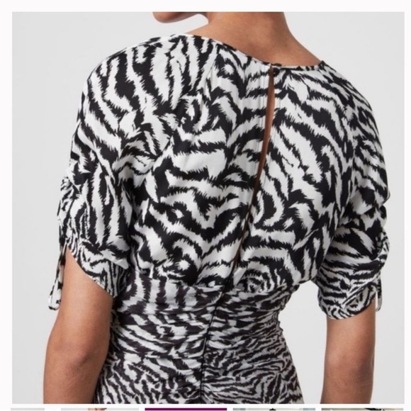 All Saints Animal Print Dress Size 00 - Picture 2 of 7